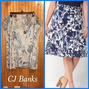🎉HP!🎉 CJ Banks Knit Midi Skirt Sz 22W